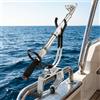 Staffa supporto canna da pesca pieghevole compatta morsetto per barche e yacht