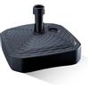 GARDENIX Base per ombrellone, Quadrato, Antracite, Effetto Rattan, in plastica, riempibile con Sabbia, Acqua, Ghiaia in Giardino, Spiaggia, terrazza, ombrellone