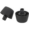 URPIZY Ammortizzatori per cofano 2 pezzi in gomma carrozzeria tampone per Jeep per Wrangler JK 2007-2018 sostituzione diretta montaggio 55395650AD 55395650AC nero accessori stopper