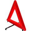 GARVALON Triangolo di Emergenza LED Pieghevole ABS 3 X Aa per Auto | Segnale Stradale Riflettente, Base Triangolare Stabile, 1 Pezzo, Uso Notturno, Facile da Riporre