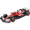 Burago Bburago - Ferrari SF-25 F1 2025#16 Leclerc con Casco, Auto Diecast in Scala 1:43, Replica Dettagliata con Teca e Basetta, Licenza Ufficiale Ferrari, Età Consigliata 14+ Anni
