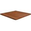 vidaXL Piano Tavolo Quadrato Marrone Scuro 70x70x2,5cm Rovere Trattato