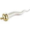 Montemaggi Corno Bianco Decorazione 16cm. Dipinto A Mano Porcellana