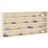 vidaXL Vetrina a muro Beige 80 x 8,5 x 36 cm Legno multistrato, Organizzatore per Soggiorno, Mobile Moderno, Spazio di Stoccaggio, Mensole Eleganti, Scaffale in Legno