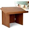 uyoyous Podio per Chiesa leggio Pieghevole con Supporto per Libri | design portatile in legno e acciaio supporto per presentazioni in classe, dimensioni: 67,8 x 38,1 x 46,99 cm