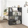Lumanois Libreria/Divisorio Grigio Lucido 100x24x124 cm, Mobili,Scaffalature,Librerie, 25kg-809196