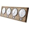 Loberon Posey Orologio - Tavola in Legno di Mango - Quattro Orologi Regolabili singolarmente, Marrone
