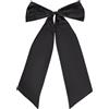 UNICRAFTALE 1 fiocco nero decorativo in poliestere gigante per la decorazione della stanza, fiocco gigante in raso, per feste di compleanno, festival, decorazione da parete, 122 x 64 x 3 cm