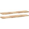 vidaXL Mensole da Parete 2 pz 160x30x4 cm Legno Acacia Non Trattato