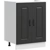 vidaXL Mobile base lavello Kalmar Nero 60x46x81,5 cm in Truciolato