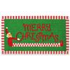 Fisura - Zerbino d'ingresso "Merry Christmas" in cocco con base antiscivolo in PVC. Tappeto natalizio rosso e verde con messaggio festivo, perfetto come regalo originale. Misure: 70 x 40 cm.