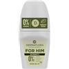 Dermaflora Deodorante roll-on Intensity per lui, 0% alluminio, 50 ml, deodorante naturale per uomo, senza alluminio, senza parabeni, protezione dagli odori a lunga durata con un forte profumo maschile
