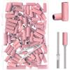 YILZAR 100 Pezzi Cilindri Abrasivi Fresa Unghie 240# Rosa con 2 Mandrini, Nastri Abrasivi Piccoli 3mm per Punte Fresa Unghie Professionale, Ricambi per Lima Elettrica, Manicure e Pedicure