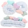 DOITOOL Fascia per Chioma da Donna a Cuore 2 Pezzi, Blu in Stoffa