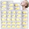 JASUBAI Anti-invecchiamento Vitamina C Siero Capsule per il Viso, Anti Rughe e Illuminante Siero Capsule, riduttore delle Rughe del, la Pelle Illuminante Viso Siero Riduce le Linee Sottili (6pcs)
