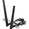 ASUS Adattatore di Rete Asus PCE-AX1800 - Dual Band PCI-E WiFi 6 (802.11ax). Bluetooth 5.2, sicurezza di rete WPA3, OFDMA e MU-MIMO