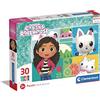 Clementoni - 20281 - Supercolor Puzzle - Gaby'S Dollhouse - 30 Pezzi - Puzzle Bambini 3 Anni, Puzzle Cartoni Animati - Made In Italy
