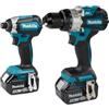 Makita Kit trapano a percussione e avvitatore 18V LXT Makita® DLX2418TJ