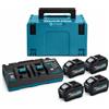 Makita Kit 4 batterie 40V XGT 5,0 Ah con caricabatterie doppio Makita® 191U42-2