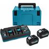 Makita Kit 2 batterie 40V XGT 5,0 Ah con caricabatterie doppio Makita® 191U13-9