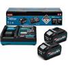 Makita Kit 2 batterie 40V XGT 5,0 Ah con caricabatterie Makita® 1911V6-0