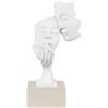 BONGELLI PREZIOSI Scultura da Tavolo Moderna Volti in Marmorino Base Nocciola 20cm