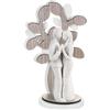 BONGELLI PREZIOSI Scultura Figura Innamorati Albero della Vita 17cm Marmorino