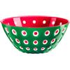 GUZZINI Le Murrine Ciotola Insalatiera 25cm Verde Rosso Plastica