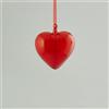 EDG Enzo De Gasperi Addobbo Decorazione Pendaglio Cuore Albero di Natale 10cm Vetro Rosso