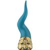 BONGELLI PREZIOSI Corno Cornetto Pulcinella Ottanio 21cm Marmorino