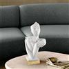 BONGELLI PREZIOSI Scultura Abbraccio 19cm Base Oro Marmorino