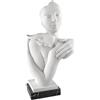 BONGELLI PREZIOSI Scultura Abbraccio 29cm Base Marmo Nero Marmorino