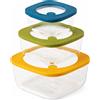 GUZZINI Store & Plus Set 3 Contenitori Ermetici in Vetro