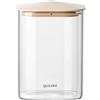 GUZZINI Barattolo Quadrato in Vetro M 1L Fresh & Style Beige