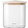 GUZZINI Barattolo Rettangolare in Vetro M 1L Fresh & Style Beige