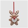 EDG Enzo De Gasperi Addobbo Decorazione Natalizia Renna 12x9cm
