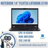 Fujitsu Notebook 14" FUJITSU LifeBook U749 Cpu i5-8265u Ram 8Gb DDR4 SSD 240Gb Win 11Pro