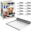 Carpenter Woods Funko Pop - Espositore da parete per oggetti da collezione, espositore per giocattoli in vinile, espositore per action figure, supporto da parete, colore nero, confezione da 10