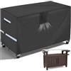 TOHONFOO Copertura per tavolo da esterno 600D per tavolo da esterno Keter Unity XL portatile da 132 cm, con armadietto, impermeabile, resistente ai camper, per bar, patio, armadio, 139,7 x 61 x 81,3 cm