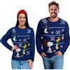 United Labels The Peanuts Maglione natalizio unisex - Snoopy Inverno Maglia Maglione Ugly Christmas Sweater Natale per uomo e donna blu, Blu