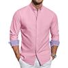 COOFANDY Camicia Oxford Uomo Button-Down Manica | Camicia Oxford da uomo in cotone, a maniche lunghe, con bottoni, ideale per ufficio, tempo libero e occasioni formali