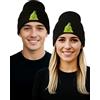 United Labels Il cappello invernale del Grinch, nero, berretto lavorato a maglia per uomo e donna, beanie unisex in lana, merchandising ufficiale