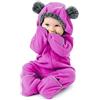 Cuddle Club Tutina Neonato e Bimbo in Pile - Pagliaccetto Neonato e Bimbo Fino a 4 Anni - Pagliaccetto Neonata e Neonato - Pigiama Bimbo Invernale - Abbigliamento Neonato e Bimbo