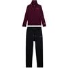FREDDY Tuta Donna Collo Alto Full Zip con Scritta ?Inspired Heart? in Strass