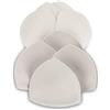 SERMICLE Inserti per reggiseno, 4 paia, imbottiti, per reggiseno sportivo A/B o C/D, coppa D/E beige o nero, bianco opzionale