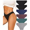 ALL OF ME 6 Pack Mutande Donne Cotone Intimo Donne Scivolare Morbido Hipster Mutandine Sexy Slip Multipack S-XL,3XL