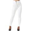 Elara Ladies Jeans Stretch Push Up Chunkyrayan JS999-1 Weiss-34 (XS)