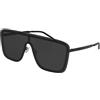 Yves Saint Laurent SL 364 Mask-002 99 Sunglass Metal Occhiali da Sole, Nero-Nero-Nero, 99 cm Unisex-Adulto
