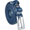 Laura Biagiotti Biagiotti Cintura Donna Sottile in Vera Pelle, Accorciabile con Scatola (Avio 2 cm, L (115 cm))