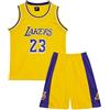 Huniam Set di 2 canotta da basket e pantaloncini da basket, senza maniche, per bambini da 3 a 14 anni